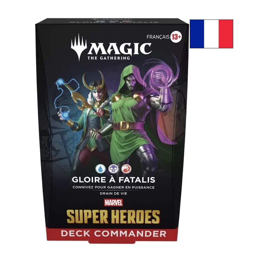 Magic: The Gathering – Marvel Super Heroes | Deck Commander Gloire à Fatalis FR – Cardoriah