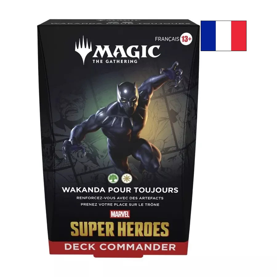 Magic: The Gathering – Marvel Super Heroes | Deck Commander Wakanda pour toujours FR – Cardoriah