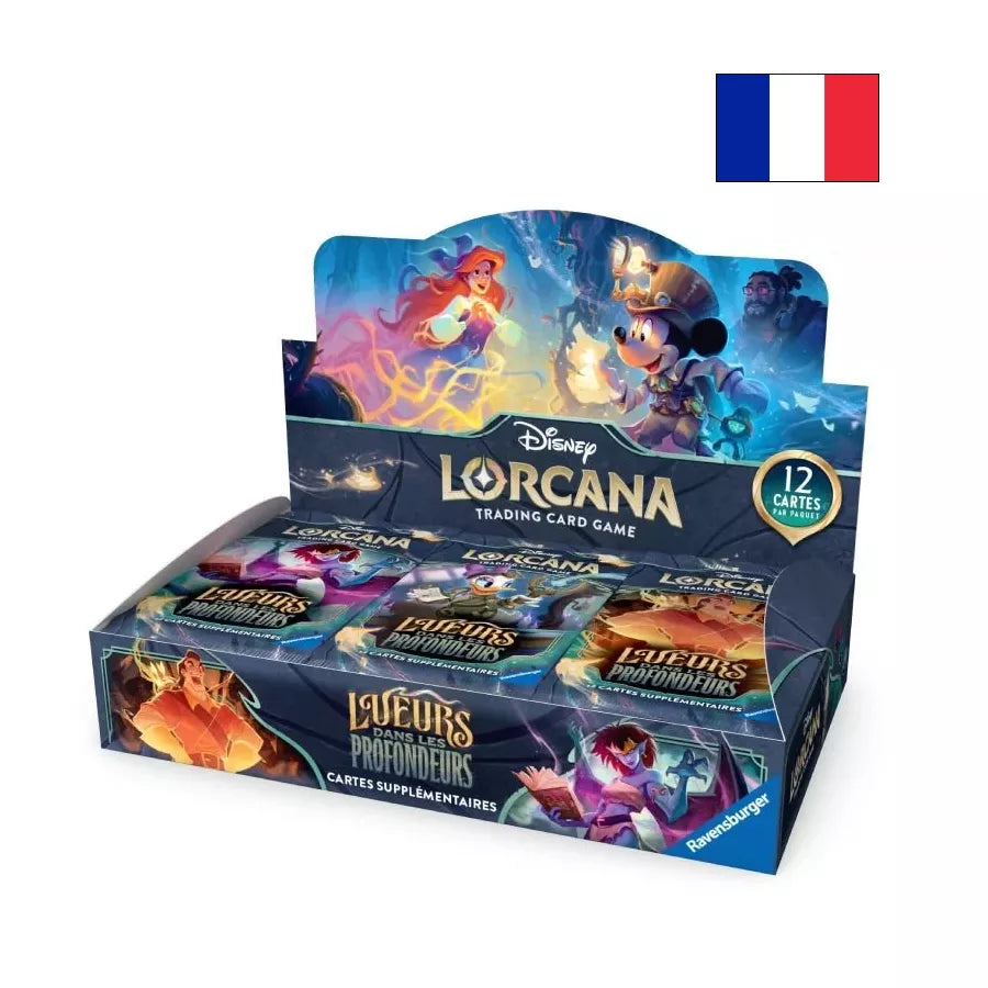 Lorcana – Chapitre 10 : Lueurs dans les Profondeurs | Display de 24 boosters FR – Boîte en français – Cardoriah