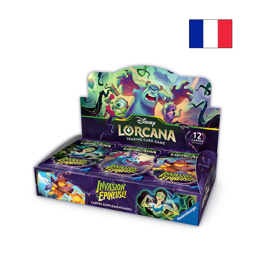 Lorcana – Invasion Épineuse : Chapitre 13 | Display de 24 Boosters FR – Boîte en français – Cardoriah