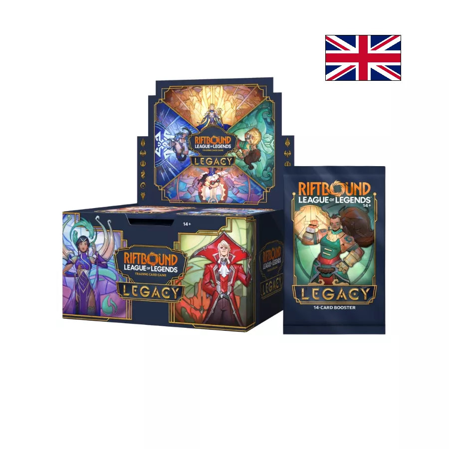 Riftbound: League of Legends – Legacy | Display de 24 Boosters EN – Boîte en anglais – Cardoriah