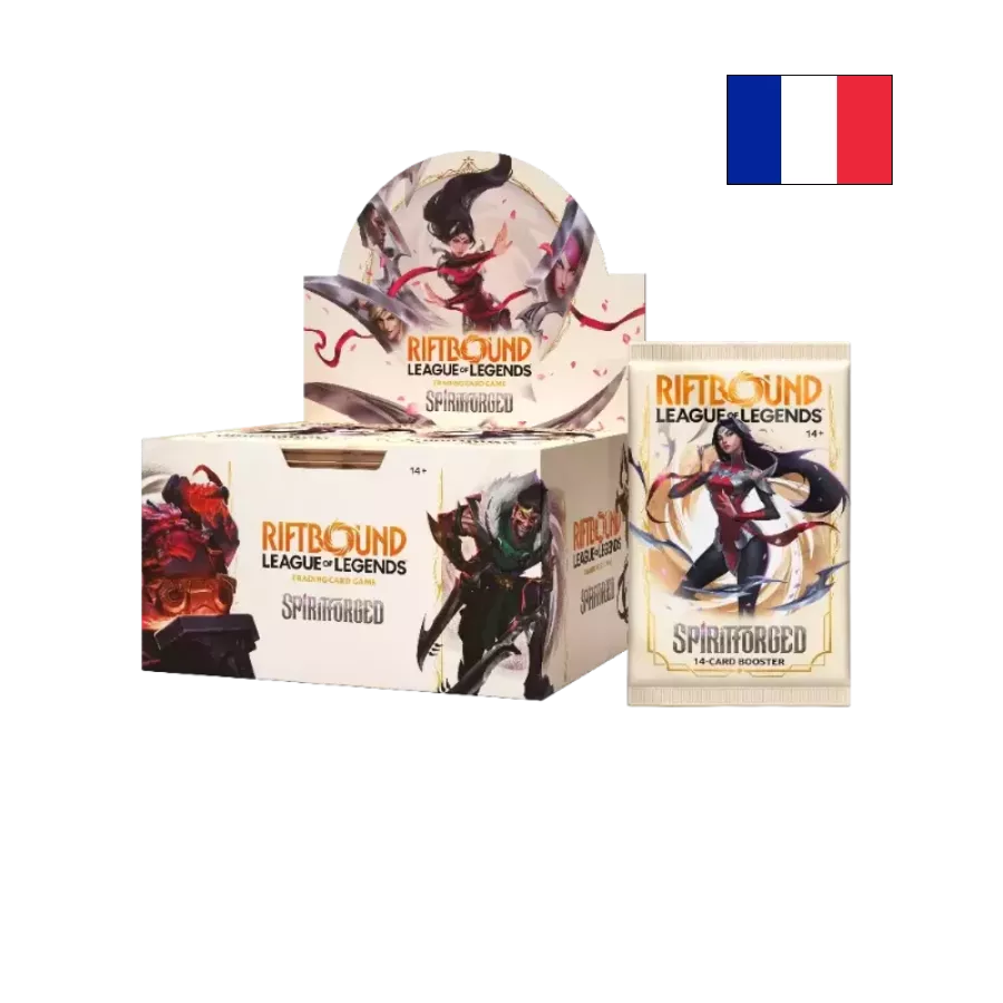 Riftbound: League of Legends – Armes Spirituelles | Display de 24 Boosters  FR – Boîte en français – Cardoriah