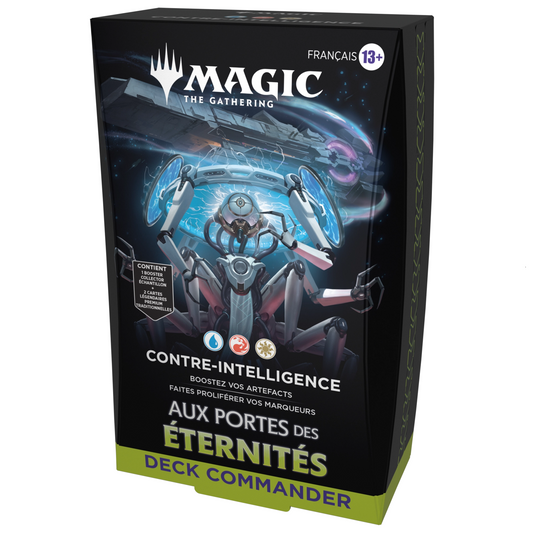 Magic: The Gathering – Aux Portes des Éternités – Deck Commander Contre Intelligence (version française)
