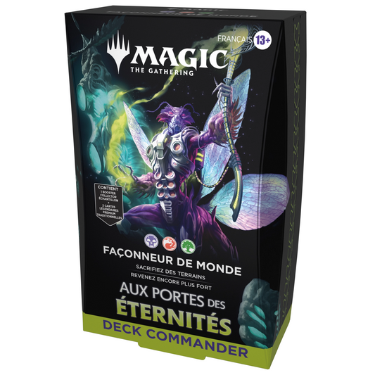 Magic: The Gathering – Aux Portes des Éternités – Deck Commander Façonneur de Monde (version française)