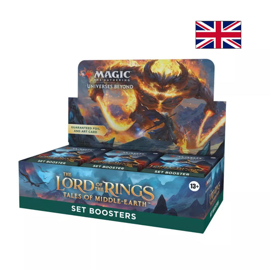 Magic: The Gathering – Le Seigneur des Anneaux : chroniques de la Terre du Milieu | Display de 30 Boosters d'extension EN – Boîte en anglais – Cardoriah