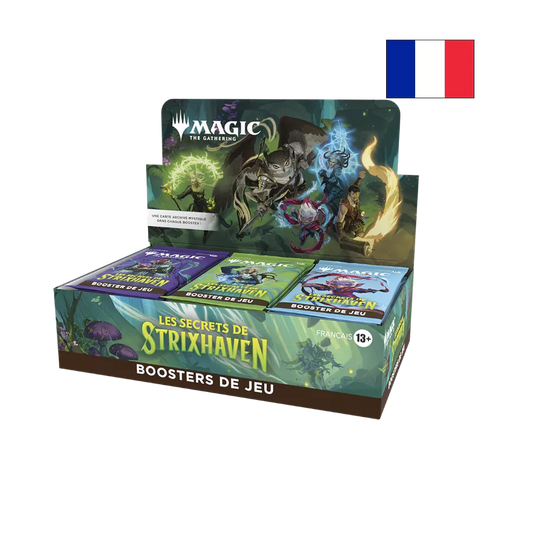 Magic: The Gathering – Les Secrets de Strixhaven | Display de 30 Boosters FR – Boîte en français – Cardoriah