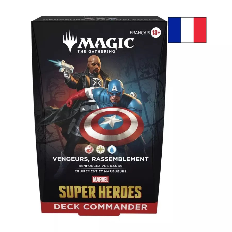 Magic: The Gathering – Marvel Super Heroes | Deck Commander Vengeurs, rassemblement FR – Cardoriah