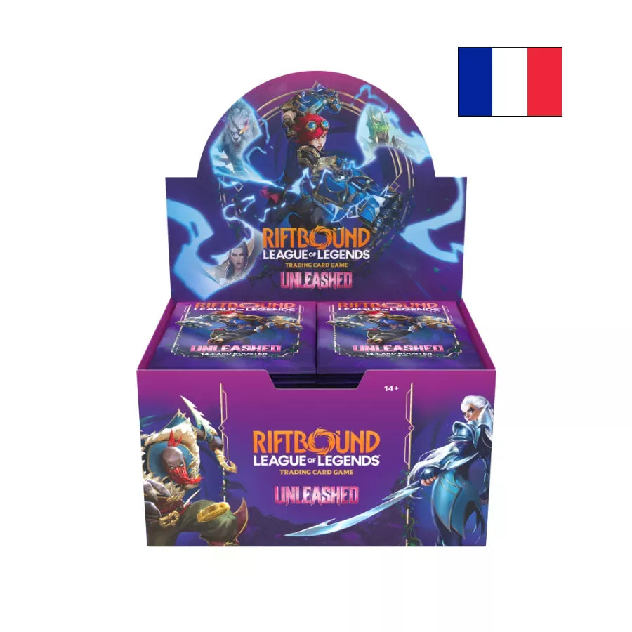 Riftbound: League of Legends – Déchaînement | Display de 24 Boosters  FR – Boîte en français – Cardoriah
