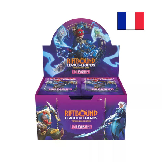 Riftbound: League of Legends – Déchaînement | Display de 24 Boosters  FR – Boîte en français – Cardoriah