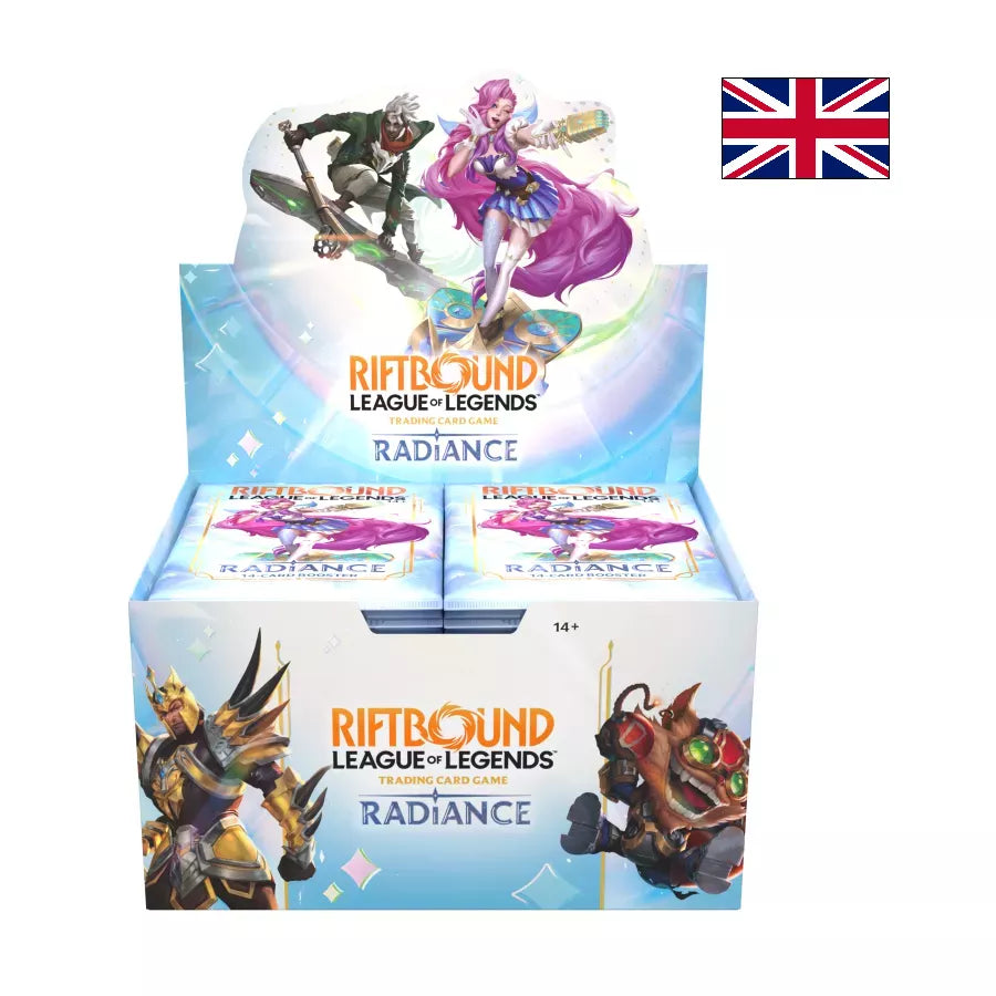 Riftbound: League of Legends – Radiance | Display de 24 Boosters EN – Boîte en anglais – Cardoriah