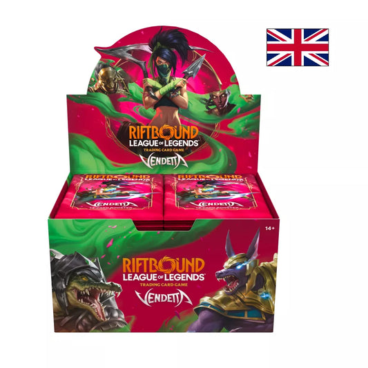 Riftbound: League of Legends – Vendetta | Display de 24 Boosters EN – Boîte en anglais – Cardoriah