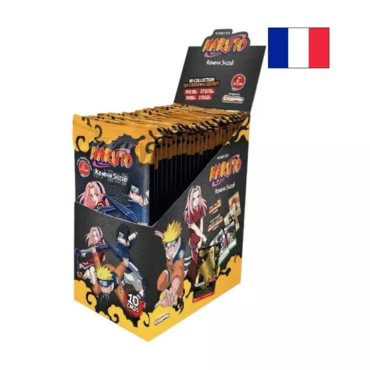 Naruto Mythos TCG – Konoha Shidō : Set 1 – Seconde Édition | Display de 24 Boosters FR – Boîte en français – Cardoriah