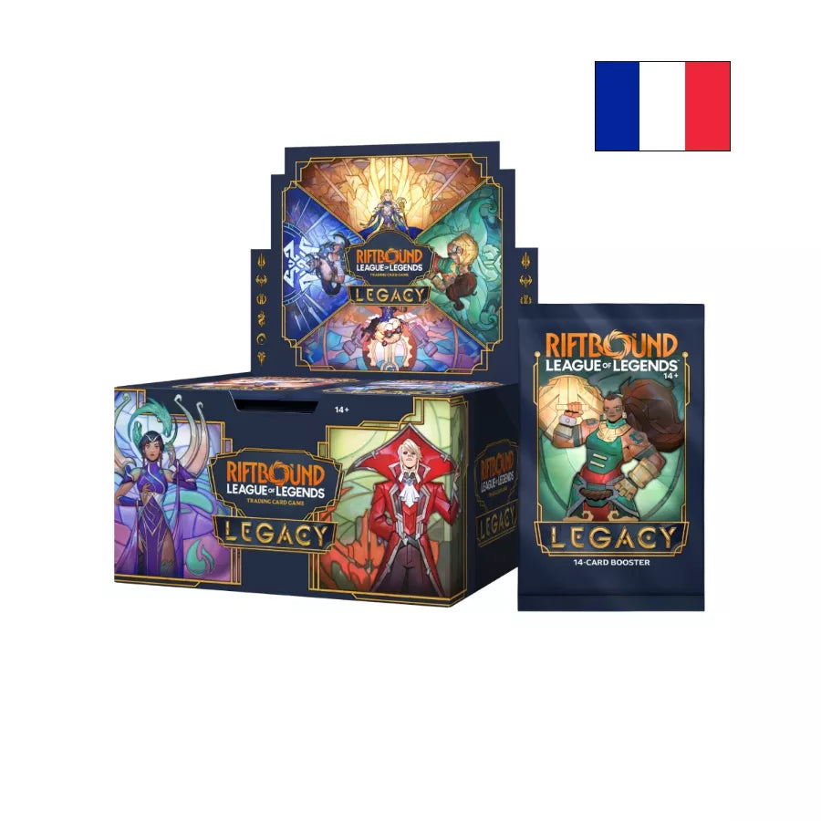 Riftbound: League of Legends – Héritage | Display de 24 Boosters FR – Boîte en français – Cardoriah