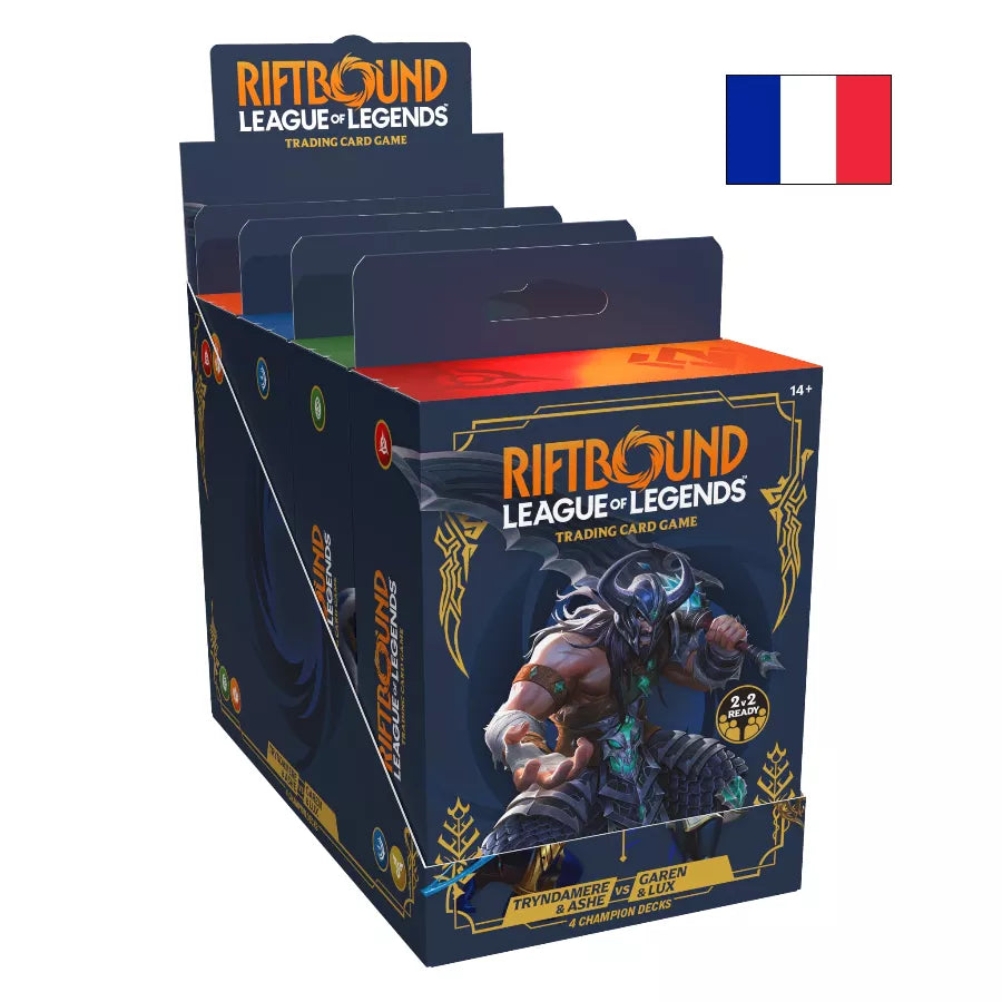 Riftbound: League of Legends – Héritage | Lot des 4 Decks de champion FR – Cardoriah