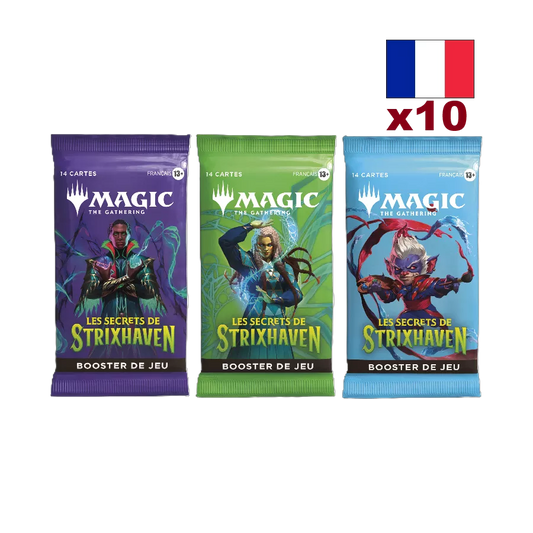 Magic: The Gathering – Les Secrets de Strixhaven | Lot de 10 Boosters FR – Cardoriah