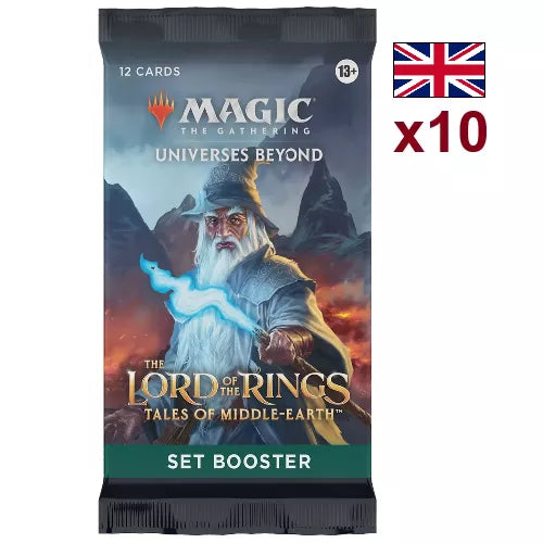 Magic: The Gathering – Le Seigneur des Anneaux : chroniques de la Terre du Milieu | Lot de 10 Boosters d'extension EN – Cardoriah