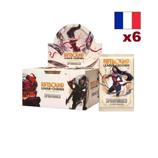 Riftbound: League of Legends – Armes Spirituelles | Lot de 6 Displays de 24 Boosters FR – Boîtes en français – Cardoriah