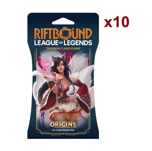 PRECOMMANDE 31/10/25 - Riftbound: League of Legends – Origins – Lot de 10 Boosters (version anglaise)