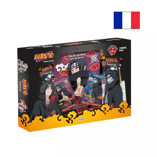 Naruto Mythos TCG – Konoha Shidō : Set 1 – Seconde Édition | Pack de démarrage Itachi et Kisame FR – Cardoriah