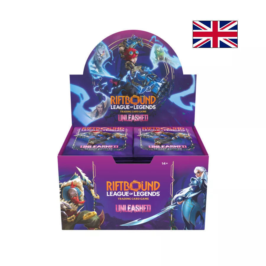 Riftbound: League of Legends – Unleashed | Display de 24 Boosters  EN – Boîte en anglais – Cardoriah