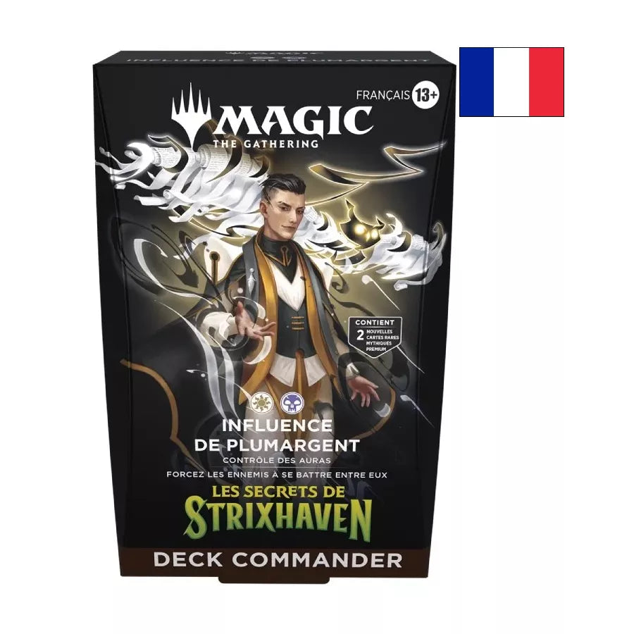 Magic: The Gathering – Les Secrets de Strixhaven | Deck Commander Influence de Plumargent FR – Cardoriah