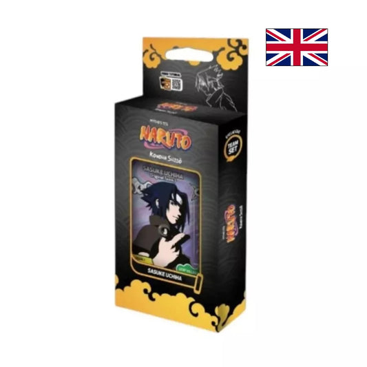 Naruto Mythos TCG – Konoha Shidō : Set 1 – Seconde Édition | Team Set Sasuke Uchiwa EN – Cardoriah