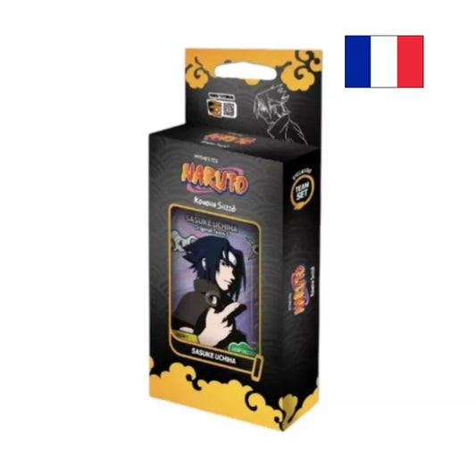 Naruto Mythos TCG – Konoha Shidō : Set 1 – Seconde Édition | Team Set Sasuke Uchiwa FR – Cardoriah